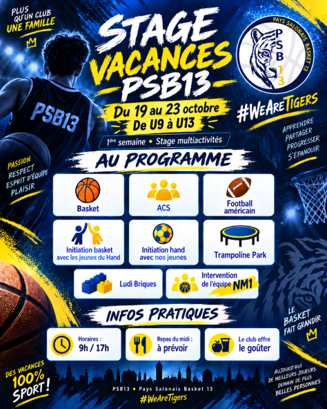 Stage Multiactivités - Vacances de la Toussaint